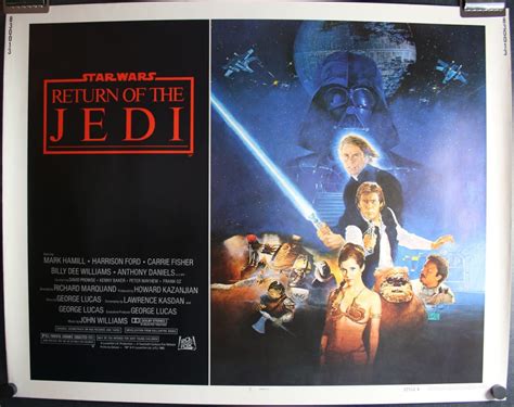 Return Of The Jedi Original Style B Half Sheet Star Wars Movie Poster