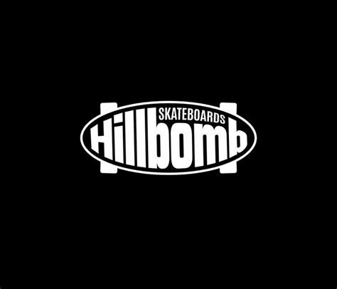 Hillbomb Skateboards Minimal Typography Logo Design Template