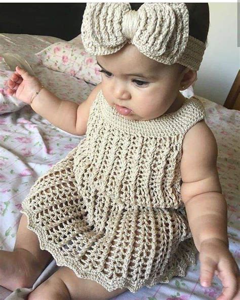 Crochet Baby Dress DIYFASHIONHUB Ropa para bebé de ganchillo