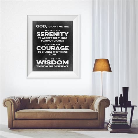 Serenity Prayer Serenity Courage Wisdom Includes 5x7 8x10 11x4