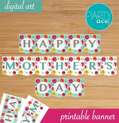 Printable Banner Printables Happy Mothers Day Banner Mothers Day