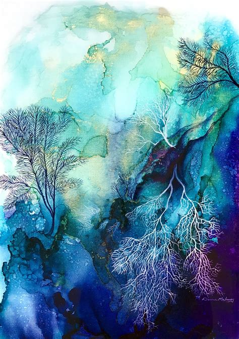 Animals beaches coral reefs flowers sea creatures tropical fish. Coral Reef 3 in 2020 | Coral reef art, Coral art, Coral ...