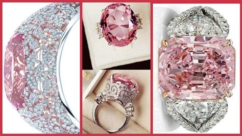 Gorgeous And Beautiful Bermese Rubillete Pink Diamond Rings For