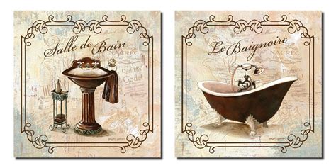 Bathroom décor on a budget is now more doable than ever with bargain shopping stores and repurposing. Bathroom Wall Art Bath Decor Canvas Pictures Posters ...