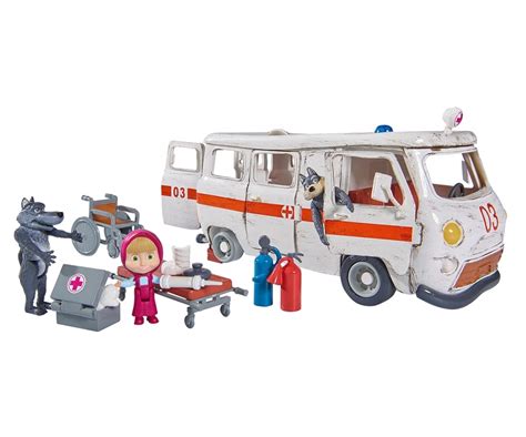Masha Playset Ambulance Masha And The Bear Stars And Heroes