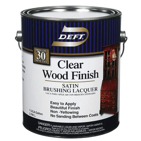 Deft Clear Wood Finish Brushing Lacquer Satin