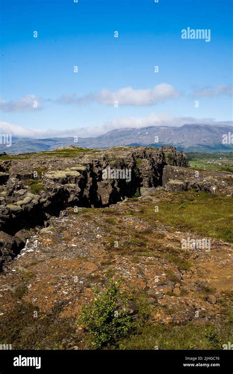 Bláskógabyggð Iceland July 22022 View Of The Rift Valley At The