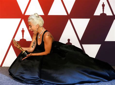 Lady Gaga Oscars 2019 Red Carpet Celebmafia