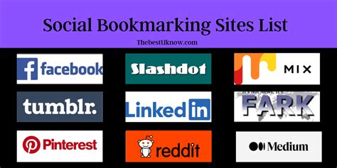 50 Social Bookmarking Sites List 2021 Thebestuknow