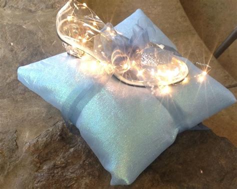 Navy blue & antique gold ring bearer pillow • new ring bearer pillow • white or ivory satin choice • navy blue & antique gold sashes • finished with a satin bow. Cinderella glass slipper "ring bearer" pillow | Cinderella ...