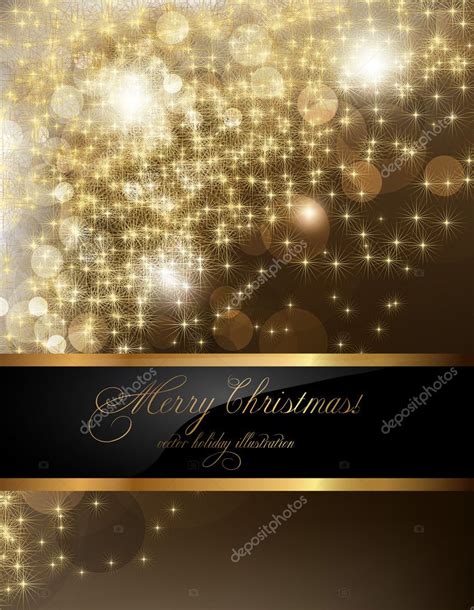 Elegant Christmas Background With Place For New Year Text Invitation