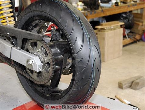 Given 99% while driving a honda cbr1100xx (180/55 r17 w) on a combination of roads for 8,000 spirited miles. Michelin Pilot Road 2 Tire Review - webBikeWorld