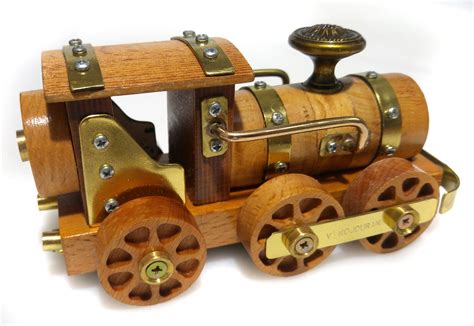 Steampunk Train Set T For Men Wooden Train Handmade Wooden T