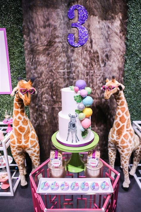 A wide variety of birthday party animals options are available. Kara's Party Ideas "Young, Wild & Three" Animal Birthday ...