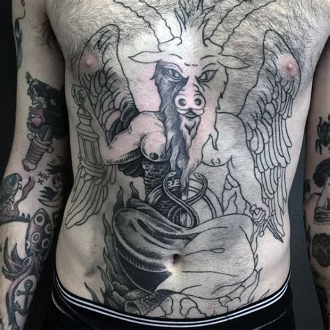 2 placement for baphomet tattoos. 50 Baphomet Tattoo Designs For Men - Dark Ink Ideas