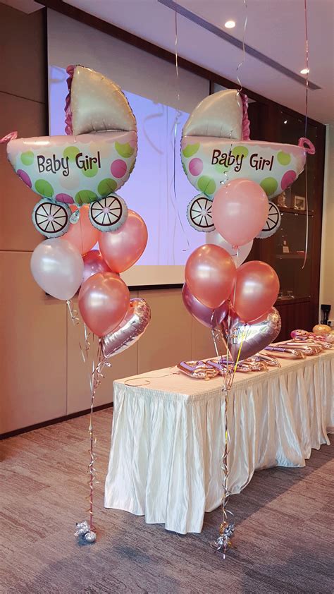 Baby shower flowers and balloons. Premium Baby Shower/ Newborn Balloon Bouquet (Cluster ...