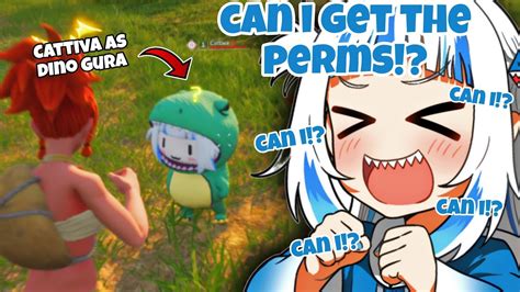 Gura Saw The Dino Gura Mod In Palworld And Quickly Asked For Perms