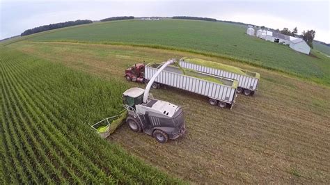 2017 Corn Silage Harvest At Convoy Dairy Convoy Ohio Youtube