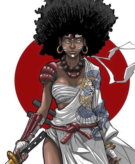 Afroanime95 On Instagram Female Afro Samurai Created By