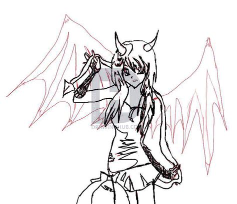 Demon Girl Drawing At Explore Collection Of Demon Girl Drawing