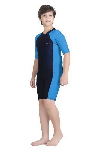 Blue Rovars Boy Three Fourth Capri Swimming Costume Size Large At Rs