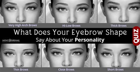 what your eyebrow shape says about your personality quiz