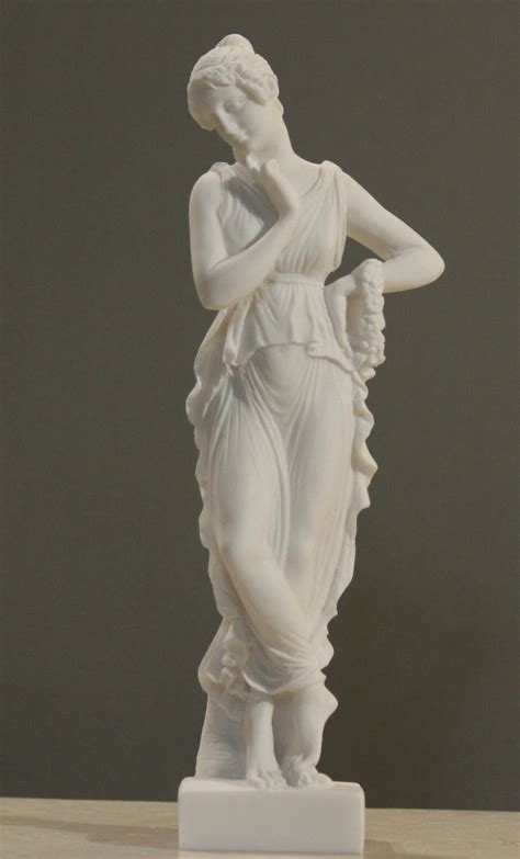 Persephone Goddess Queen Of The Underworld Cast Alabaster Sculpture Statue