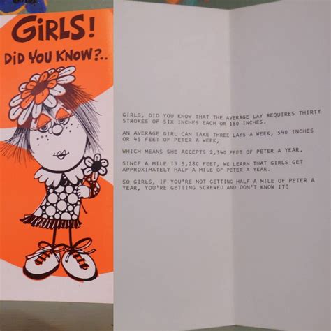 Funny Greeting Card Naughty Gag Gift Dirty Joke Sex Cartoon Etsy