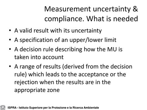 Ppt Use Of Measurement Uncertainty In Compliance Assessment