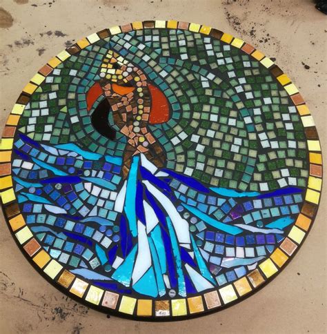 Lazy Susan Mosaic Stained Glass Mosaic Stain