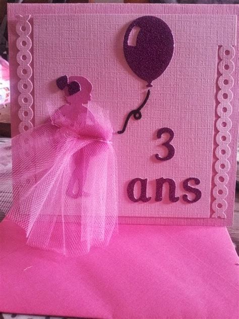 Marionette Scrap Carte Anniversaire Petite Fille