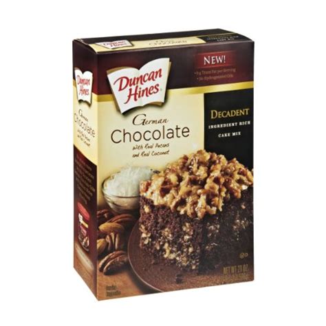 ½ cup mini chocolate chips. duncan hines decadent german chocolate cake mix cupcakes