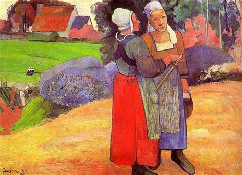 Paysannes Bretones 1894 Paul Gauguin