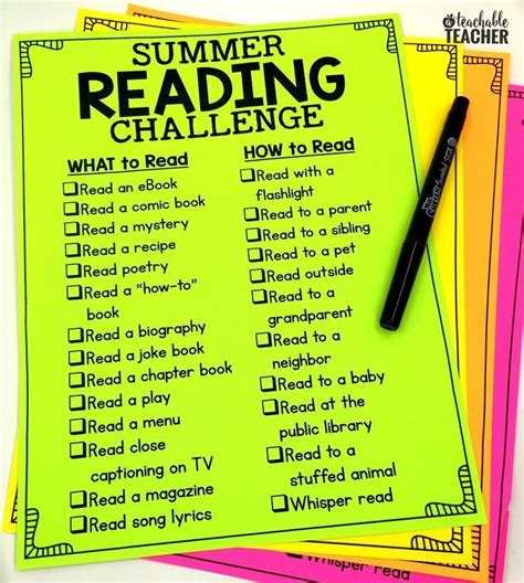 A Summer Reading Challenge To Avoid The Summer Slide 2024 Summer Reading Challenge Reading