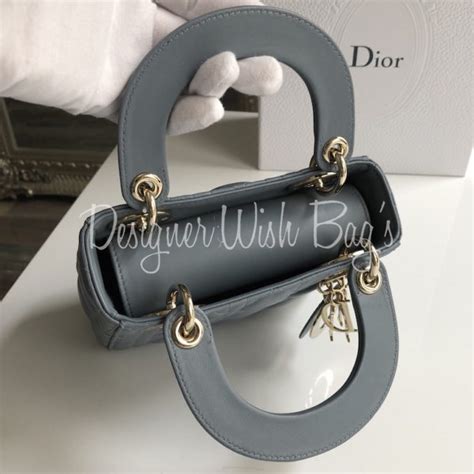 Lady Dior Mini Grey Designer Wishbags