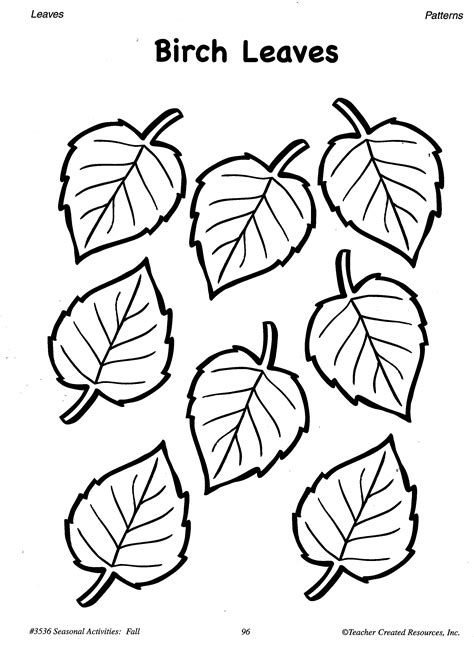 Printable Fall Leaves Patterns And Learning Activities Oblock Books