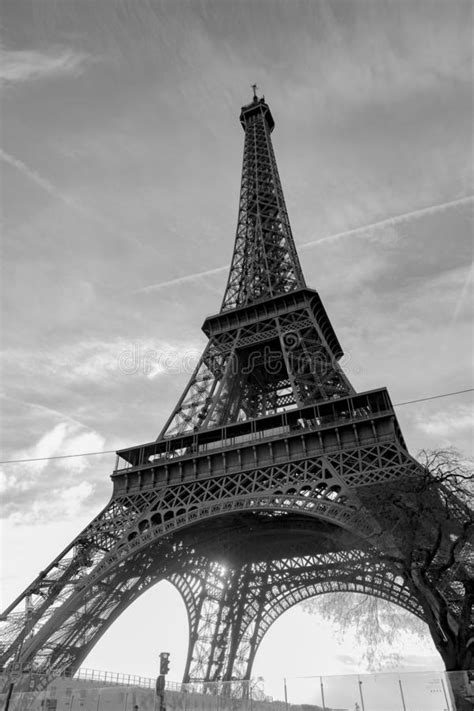 Eiffel Tower In Black White Stock Image Image Of 6dmark2 Night