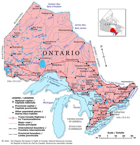 Map Of Canada Regional City In The Wolrd Ontario Map Regional
