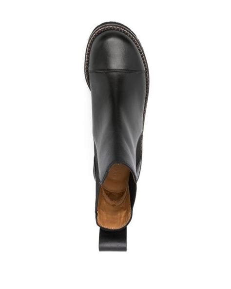 See By Chloé Mallory 60mm Leather Chelsea Boots In Black Lyst