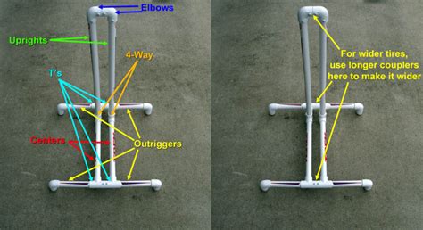 This means that you can easily have. How to build a PVC Bicycle Stand | Bicycle stand, Bike ...