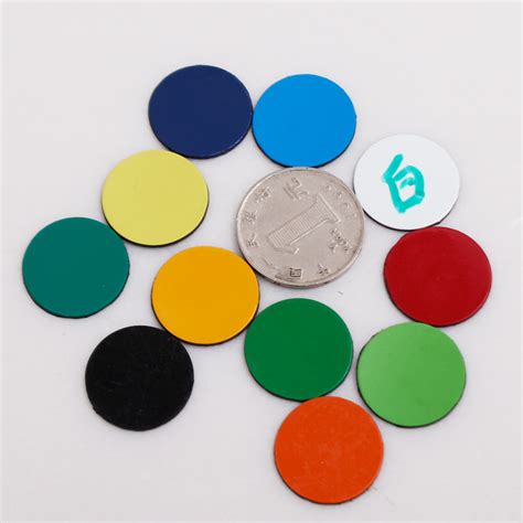 彩色pvc磁胶标记磁贴动态示意图用圆磁片教具多色选圆形磁贴喜得益旗舰店