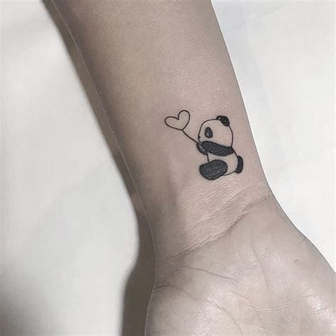 15 Unique And Small Panda Tattoos Ideas Panda Tattoo Cute Animal