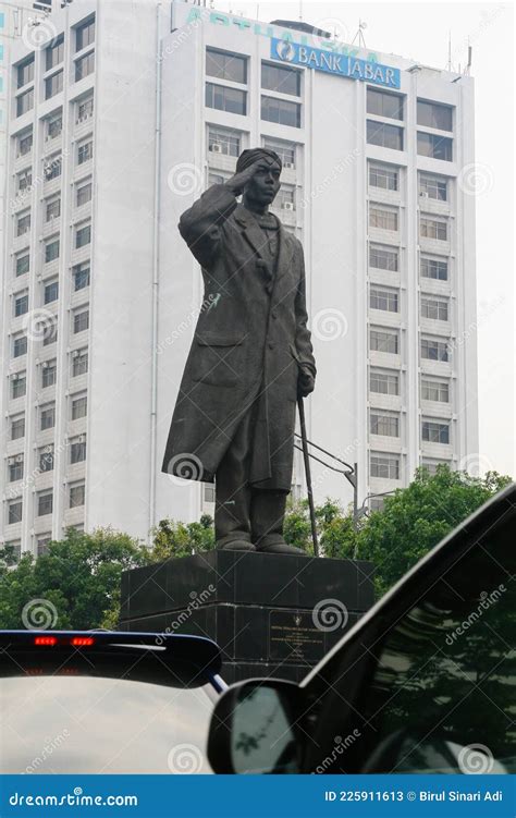 The Statue Of General Sudirman Or Patung Jenderal Sudirman Editorial