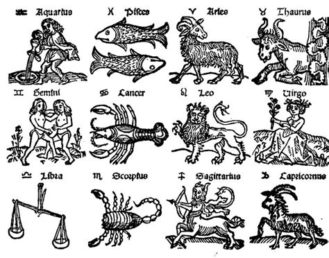 Medieval Zodiac Woodcut 16th Century Art Print By Dark Age Math X