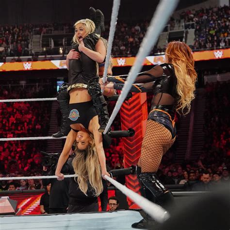 Becky Lynch And Trish Stratus Vs Liv Morgan And Raquel Rodriguez Monday Night Raw April 2023