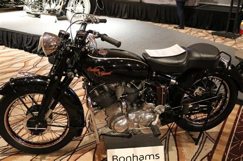 Many of the motorcycles rolled onto the bidding platform at the rio hotel and casino were certainly a melding of both history and art. OldMotoDude: 1949 Indian/Vincent Prototype for sale at the ...