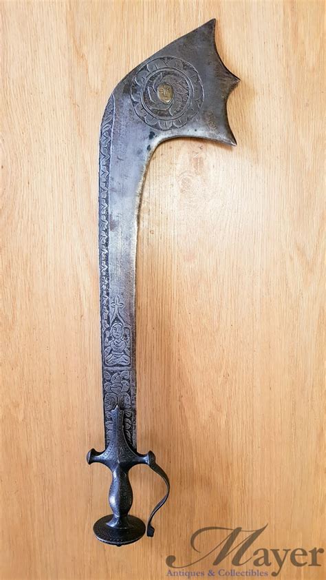 Indian Kora Sword With Tulwar Hilt Mayer Antiques And Collectibles