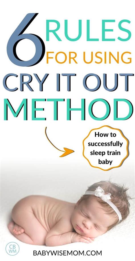 6 Rules For Using Cry It Out As A Baby Sleep Training Method