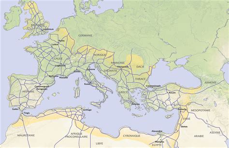 Carte Des Voies Romaines En France - Les voies romaines - Le blog de Michel Bois