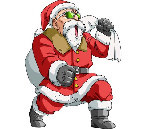 Maestro Roshi Santa Claus By SaoDVD Dragon Ball Super Artwork Dbz Characters Dragon Ball